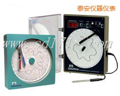 泰安電子圓圖溫濕度記錄儀