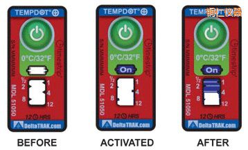 銅仁溫度指示標(biāo)簽 累計(jì)上升時(shí)間/溫度的標(biāo)簽